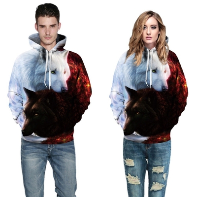 Beli Hoodie 3D Sublimasi Pencetakan Hoodie untuk Pria Anti Pilling online manufacture