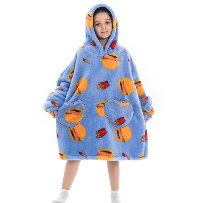 Beli BSCI Anti Pilling Wearable Selimut Piyama Pemalas Oversized Sweater Untuk Anak-anak online manufacture