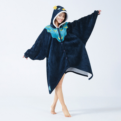 Beli Pentagram Flannel Hoodie Selimut Warna Cape AC Custom Print Oodie online manufacture