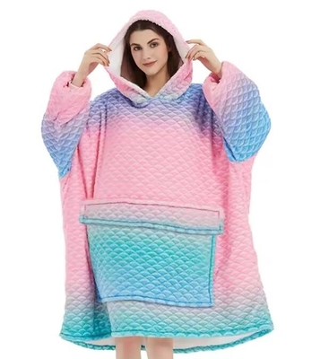 Beli Custom Print Wearable Oversized Hooded Selimut Mewah Berwarna online manufacture