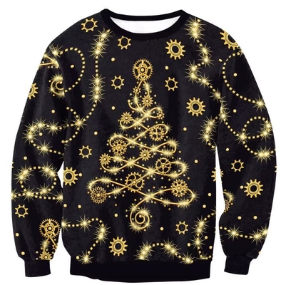 Beli Natal Custom All Over Print Sublimation Print Sweater Mesin Bisa dicuci online manufacture