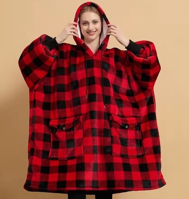 Beli Custom Giant Pocket One Size Fits Ladies Oversized Hoodie Selimut Semua Desain Cetak online manufacture