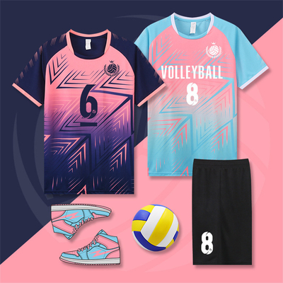 Beli Seragam Bola Voli Untuk Pria Dan Wanita Custom Printing Musim Panas Cepat Pengeringan Bernafas Bola Voli Jersey online manufacture