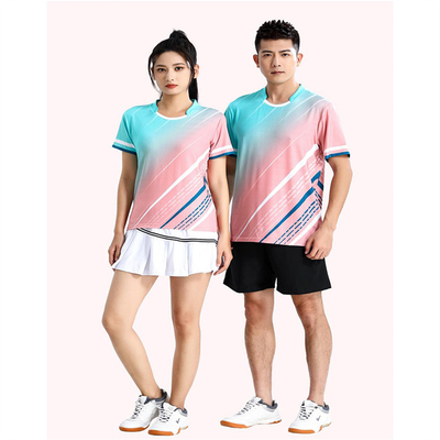 Beli Pria dan Wanita Fast-dry Badminton Suit Tenis Meja Suit Casual Ball Suit online manufacture