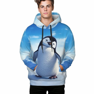 Beli Unisex 3D Printed Hooded Sweatshirt Casual Sweater Hoodie dengan kantong besar online manufacture