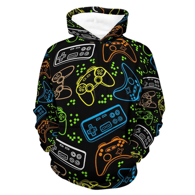 Beli Pria Hoodie lengan panjang 3D Print Drawstring Casual Fashion Sweatshirt Sweatshirt dengan kantong besar online manufacture