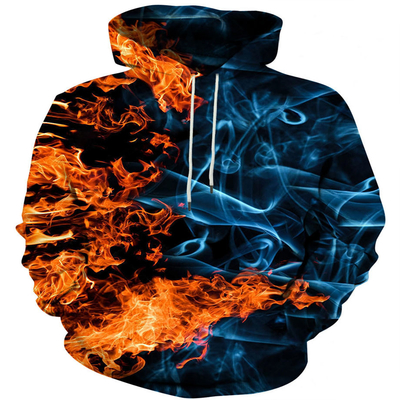 Beli Print Grafis Pria Drawstring Street Hoodies Oversized Vintage Long Sleeve Sweatshirt online manufacture
