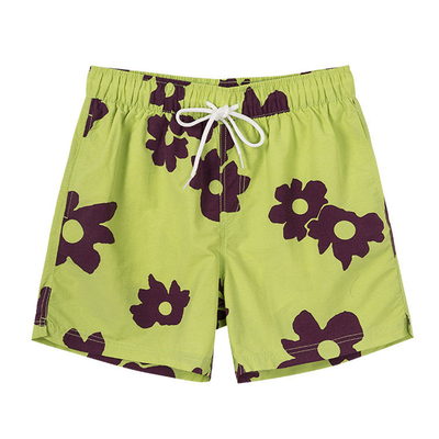 Beli Desain kustom Logo Anda sendiri Sublimasi Cetak Waterproof Pakaian pendek Four Way Stretch Swim Trunks online manufacture