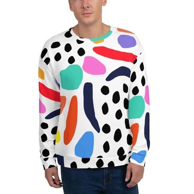 Custom Sublimation Crewneck Sweatshirt Bernafas