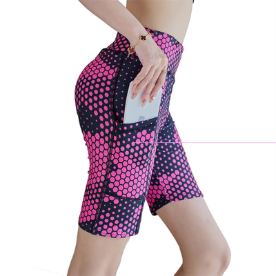 Leggings Desain Khusus Pinggang Tinggi Lima Perempat