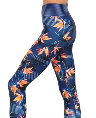High Waisted Custom Printed Leggings Sublimated Tights Bernafas
