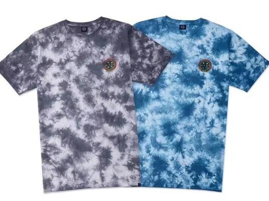 T-shirt cetak sublimasi khusus lengan pendek dasi warna T-shirt pria