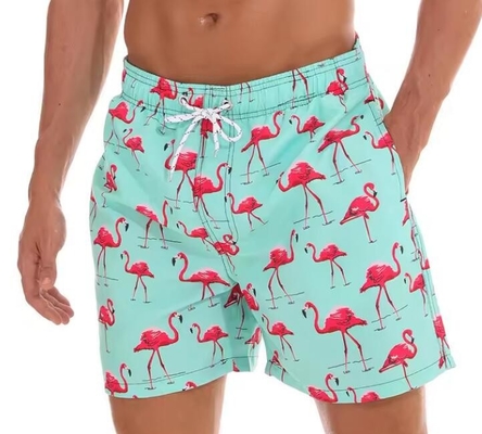 Cetak 3D Plus Size Celana pendek Pantai Kartun Cetak Pria Surf Trunks Nontoxic