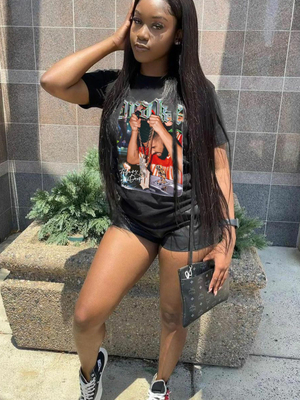 Anti Pilling Baggy Graphic T-Shirt Oversized T-Shirt Cetak atas permintaan OEM