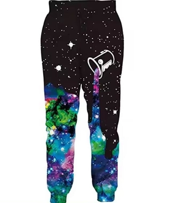 Unisex Sublimasi Gaun Jogging Bergaya Di Seluruh Pencetak Jogger