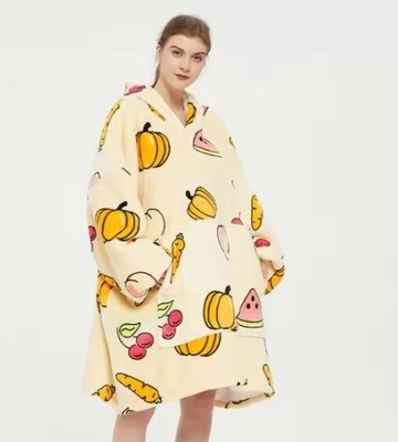 Ultra Plush Wanita Oversized Hooded Selimut OEM / ODM tersedia