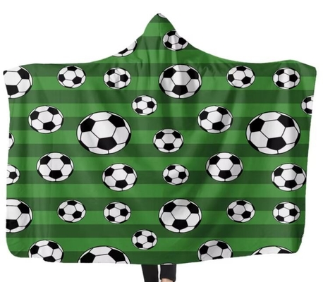 Olahraga Rugby Sepak Bola Basket Print Oversized Hooded Selimut Anti Shrink