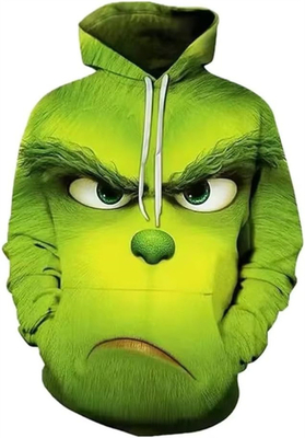 Unisex Natal Hoodie Novelty Sweatshirt, Halloween Sweater Hooded dengan kantong