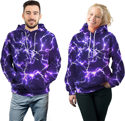 Unisex Pria Baru Hoodies Baru Cool Lightning Graphic Hoodie Pullover Fleece Sweatshirts dengan Hooded