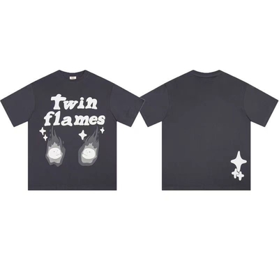 T-Shirt Vintage Drop Shoulder lengan pendek T-Shirts Renang Casual Outfits Musim Panas